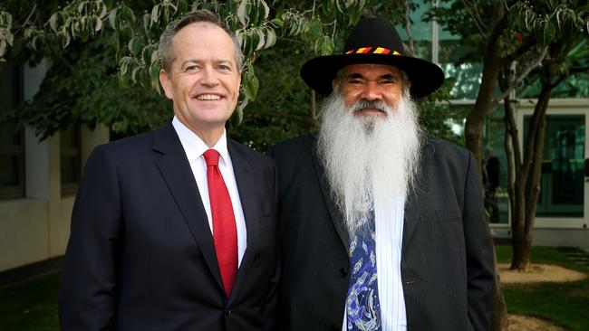 photo of Minister Shorten and Patrick Dodson 2016